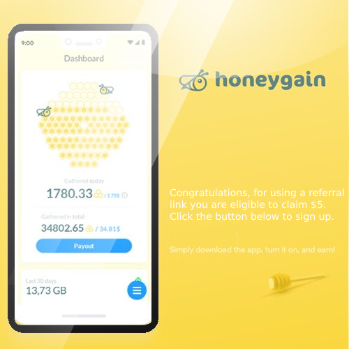 Реальний заробіток в інтернеті з Honeygain